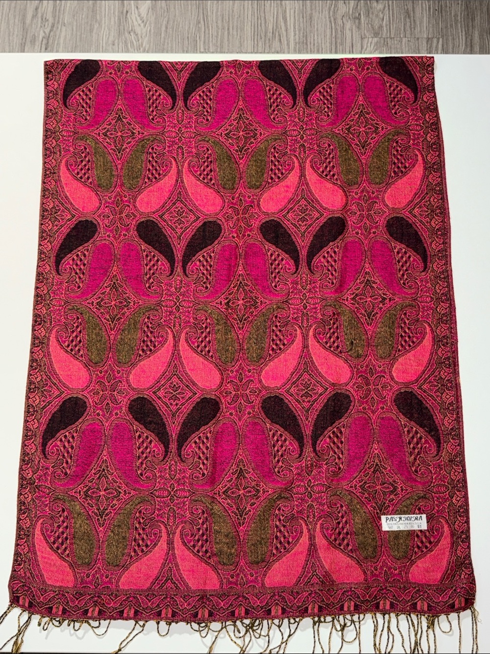 Pashmina Pashmina-Silk Paisley Shawl Multicolor